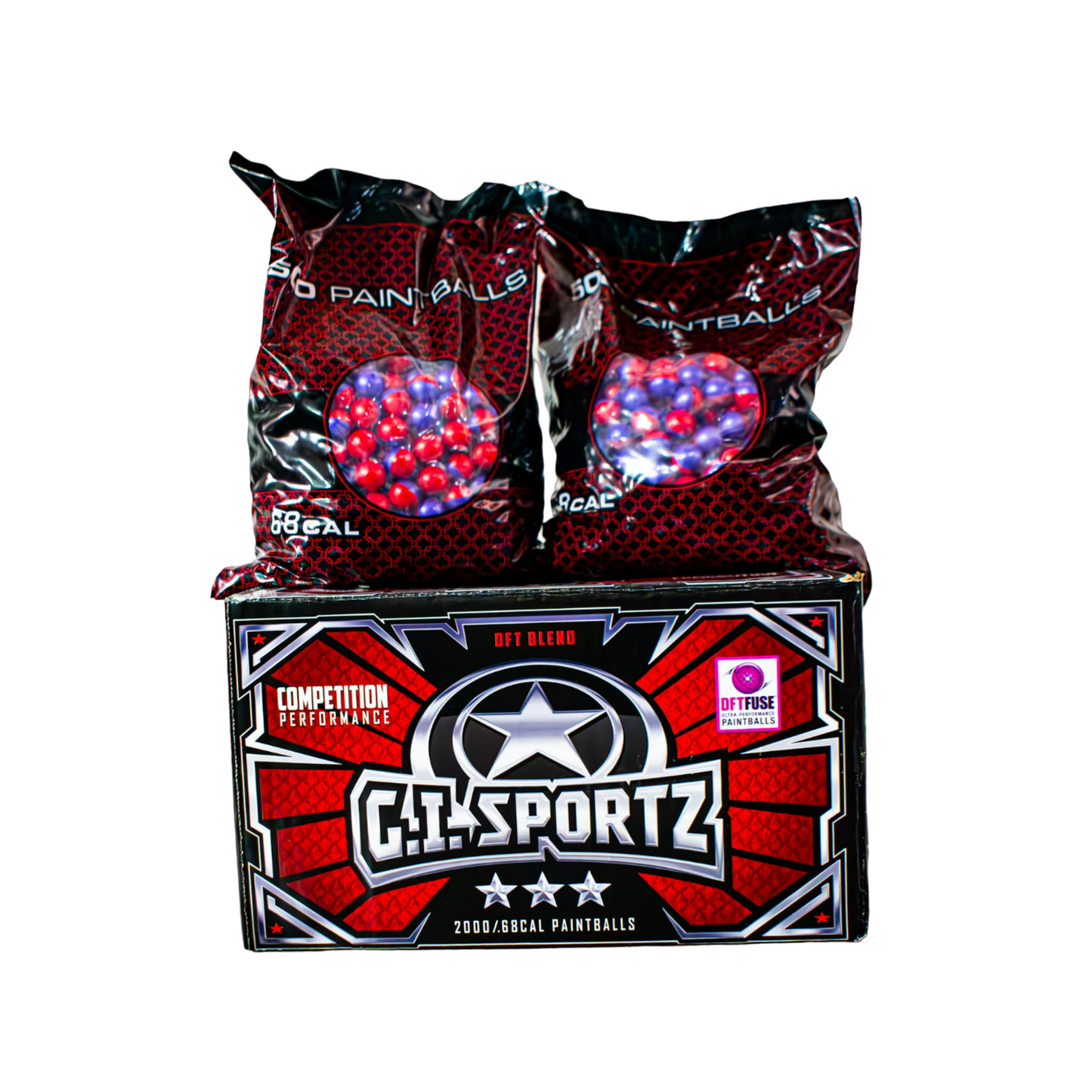 CAJA DE BOLAS GI SPORTZ 3 ESTRELLAS