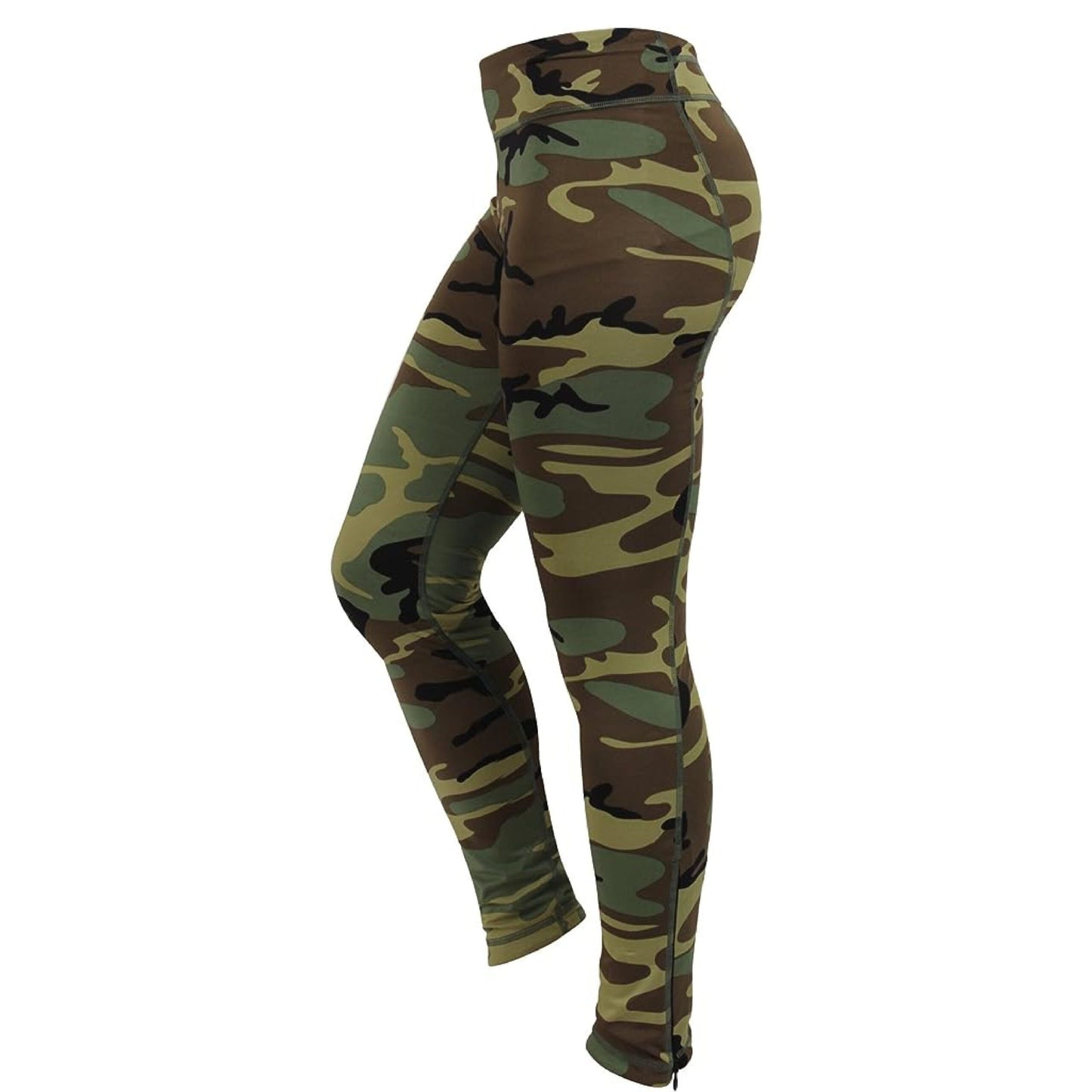 Rothco leggings para mujer - woodland camo 93% algodón / 7% spandex
