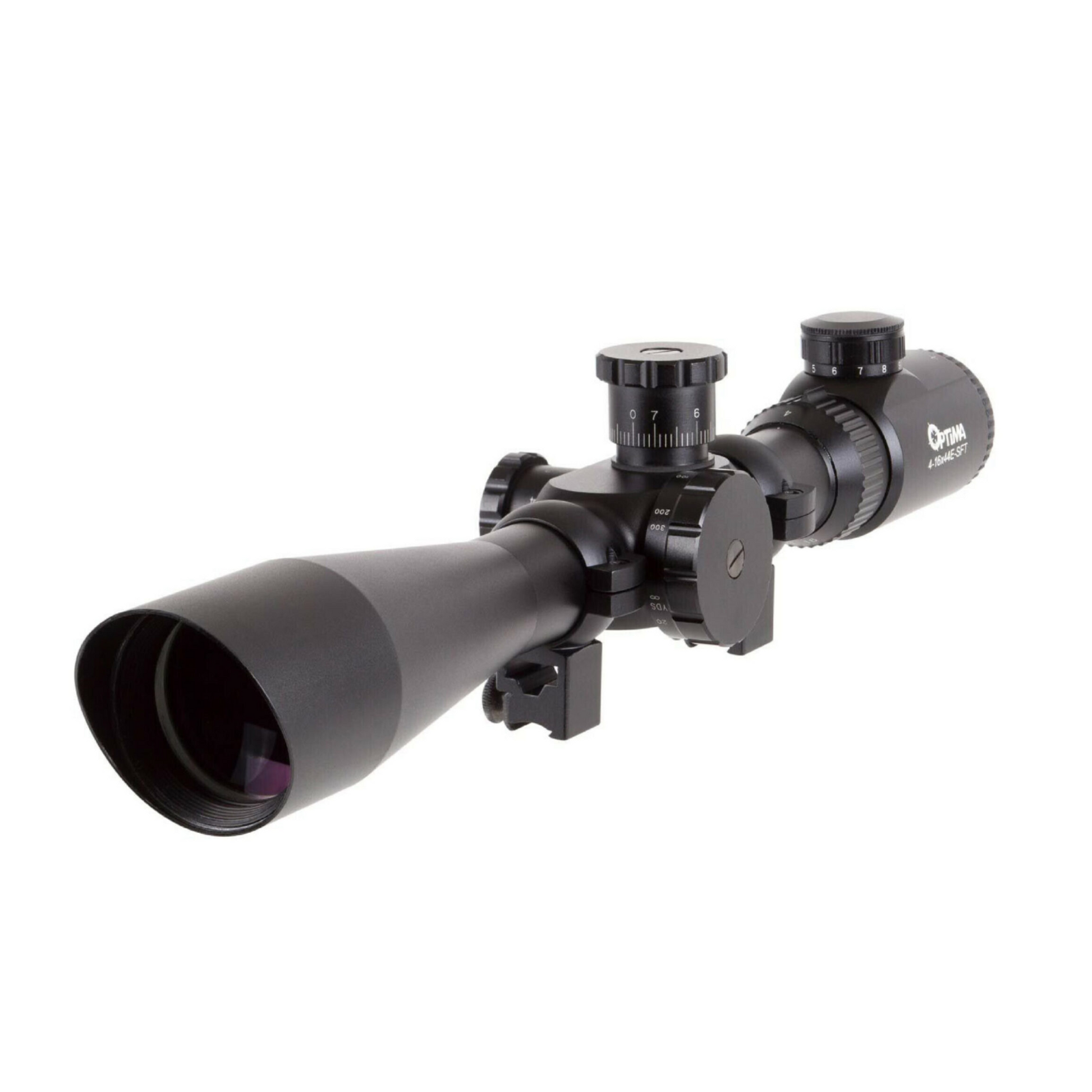 Mira telescópica Hatsan Optima 4-16x44E-SFT – Óptica con retícula iluminada y ajuste táctico para rifles de aire o caza de largo alcance.