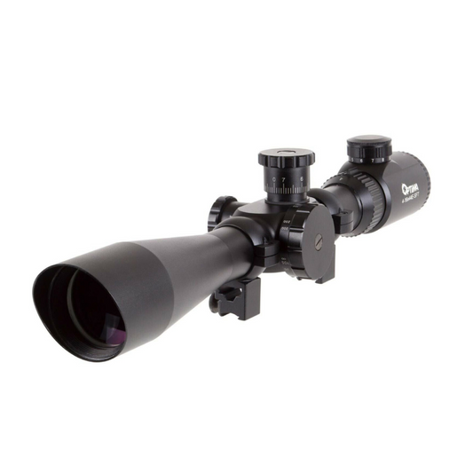 Mira telescópica Hatsan Optima 4-16x44E-SFT – Óptica con retícula iluminada y ajuste táctico para rifles de aire o caza de largo alcance.