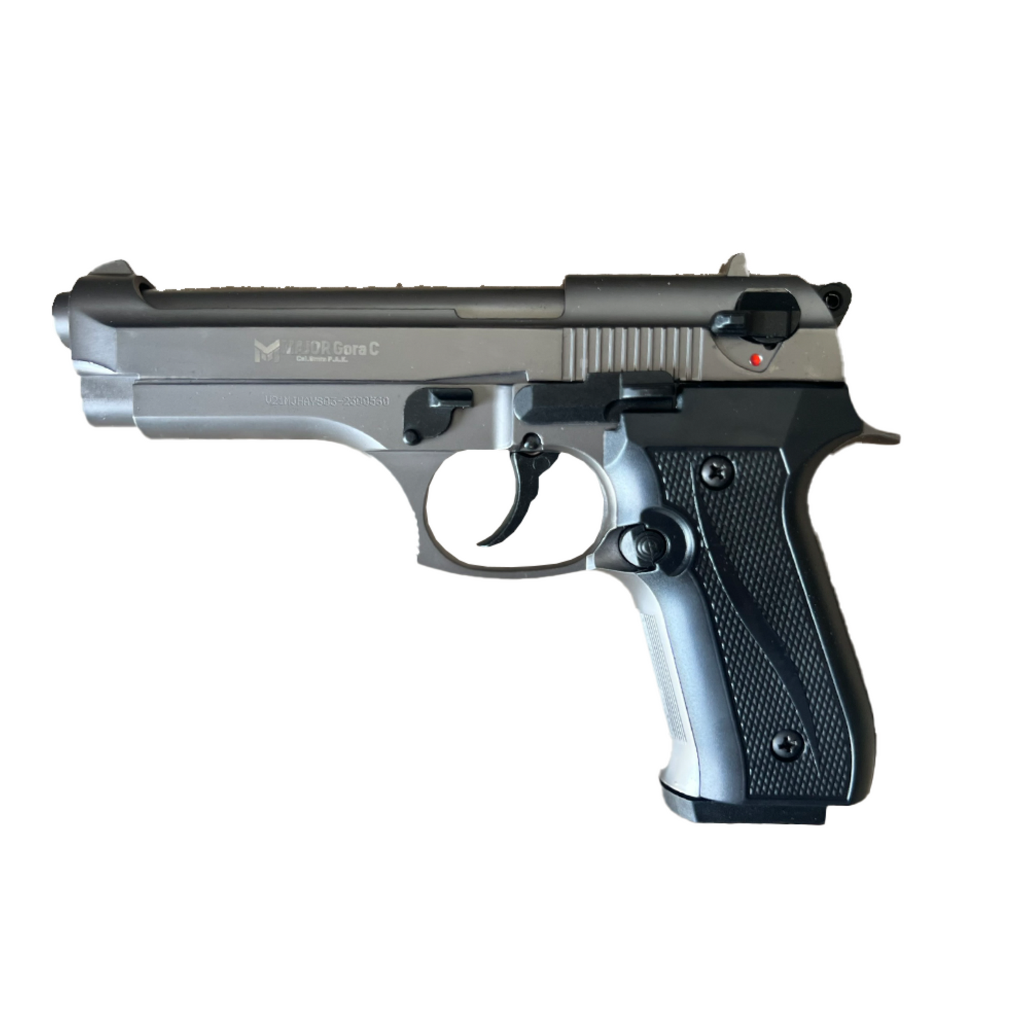 Pistola de fogueo Major Gora C – Modelo realista de tamaño completo, ideal para prácticas seguras y simulaciones tácticas