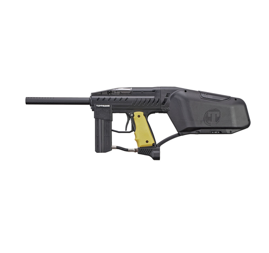 MARCADORA TIPPMANN RAIDER RENTAL BLACK W/ YELLOW GRIP PANEL