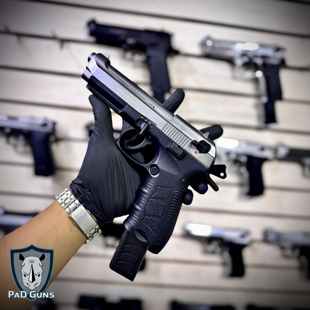 EKOL Firat P92 Auto Black – Réplica Full Metal 9mm P.A.K. | Defensa No Letal