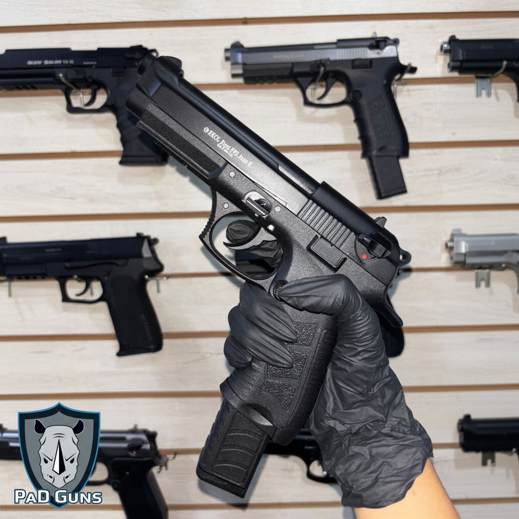 EKOL Firat P92 Auto Black – Réplica Full Metal 9mm P.A.K. | Defensa No Letal
