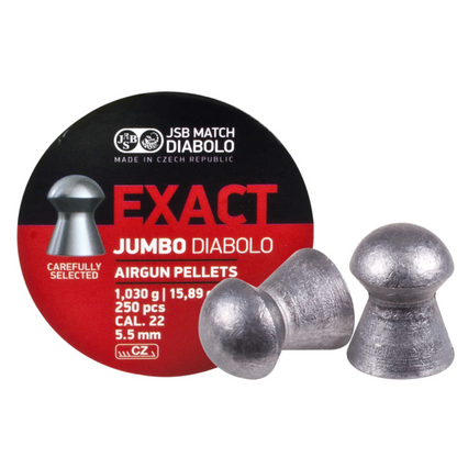DIABOLOS JSB EXACT JUMBO .22 X 250 (15.89GR)