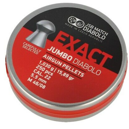DIABOLOS JSB EXACT JUMBO .22 X 250 (15.89GR)