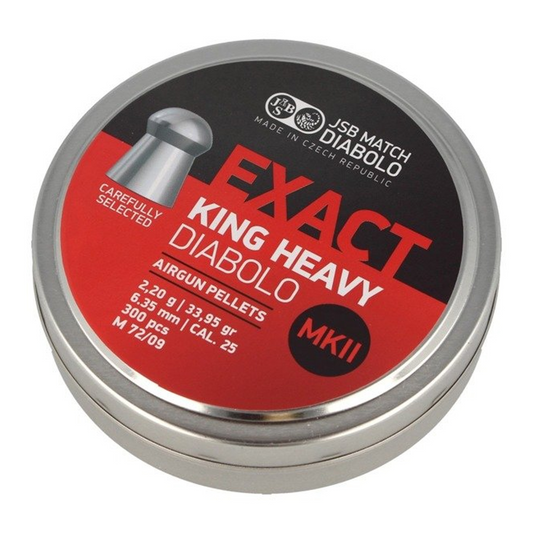 DIABOLOS JSB KING HEAVY .25 MKII X 300 (33.95GR)