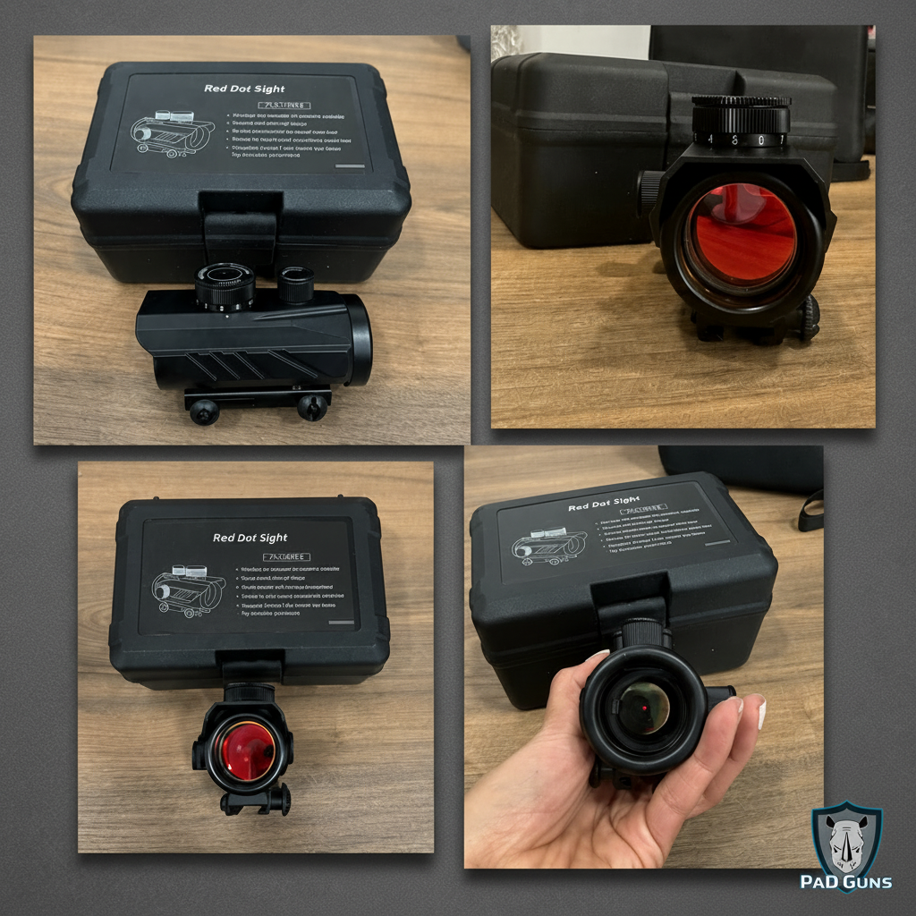 Red Dot Sight – Mira Punto Rojo Compacta con Estuche para Rifle