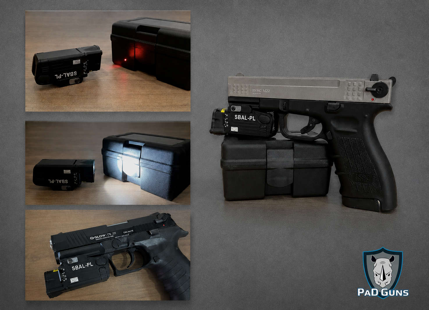 SBAL-PL – Linterna Láser Táctica 2 en 1 para Pistola con Riel