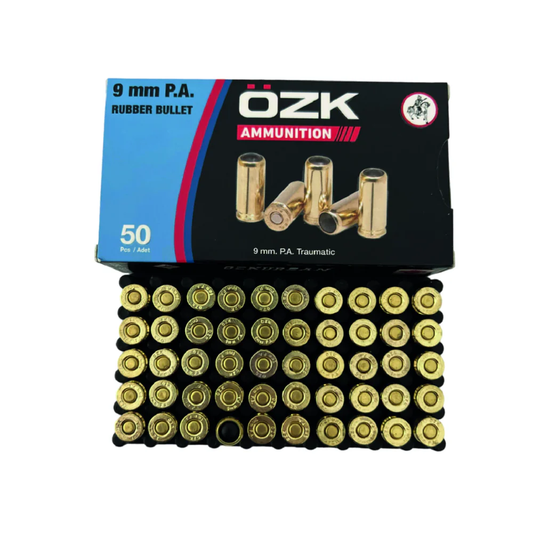 Munición Traumática Özkursan 9mm P.A. x50 Unidades