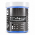 Envase T4E Training for Engagement rubberballs bolas de goma azul calibre .43 cal 430 unidades marca Umarex, vista frontal tapa blanca con etiqueta plateada