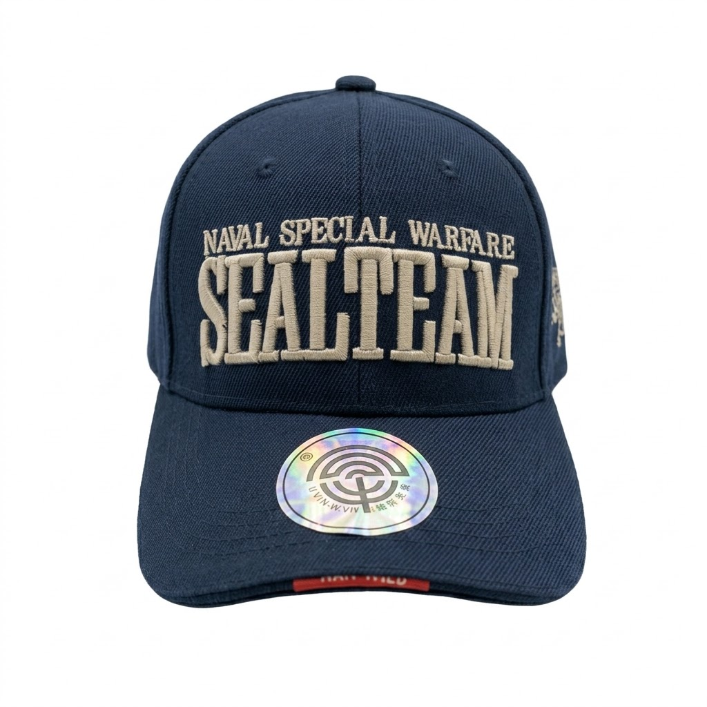 Gorra Táctica SEAL TEAM Naval Special Warfare Azul Marino – Vista frontal