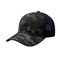 Gorra Táctica Trucker Camuflada Negro Multicam Black – Vista lateral