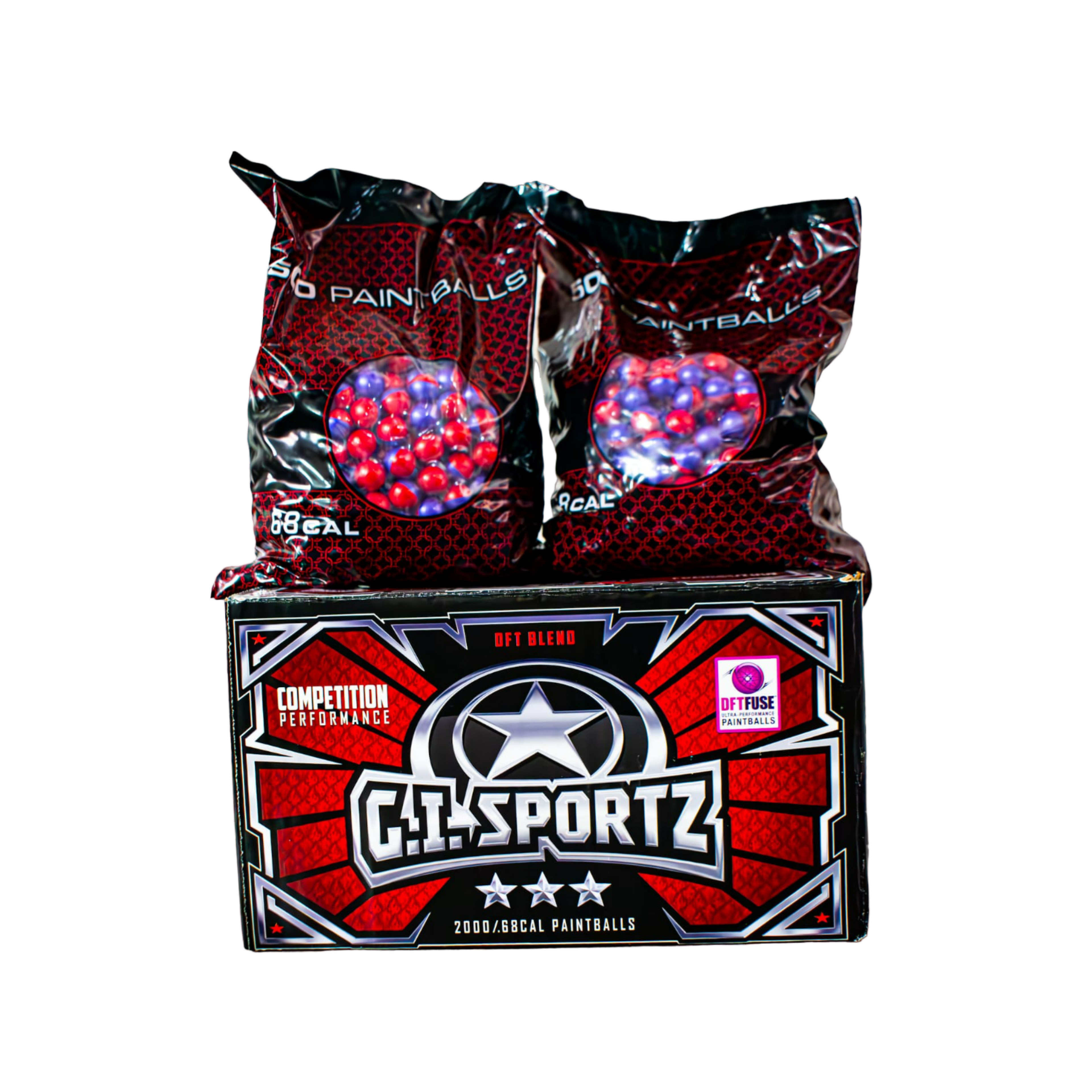 CAJA DE BOLAS GI SPORTZ 3 ESTRELLAS