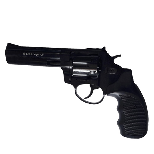 Revólver traumático Ekol Viper 4.5 – Mayor longitud de cañón para precisión extendida, ideal para defensa personal con estilo clásico