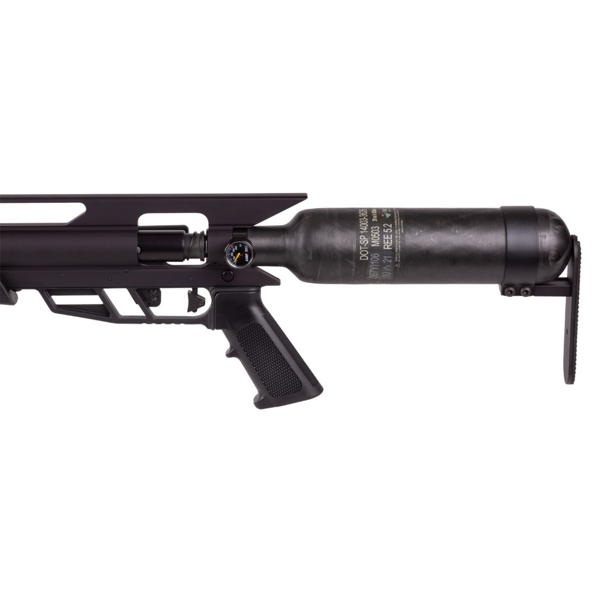 Rifle PCP AirForce Texan SW con tanque de fibra de carbono – Alta potencia y autonomía para caza mayor y disparos de largo alcance