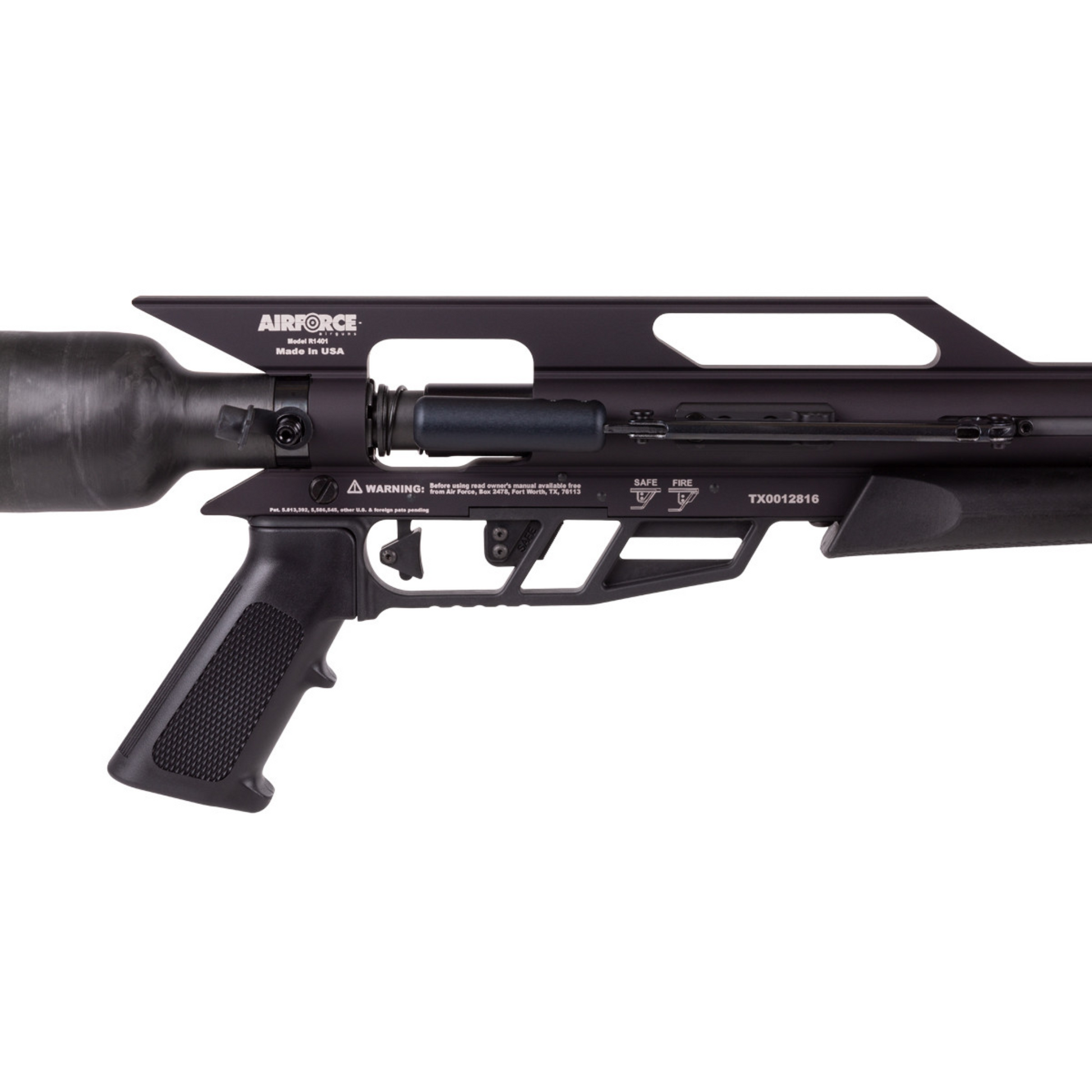 Rifle PCP AirForce Texan SW con tanque de fibra de carbono – Alta potencia y autonomía para caza mayor y disparos de largo alcance