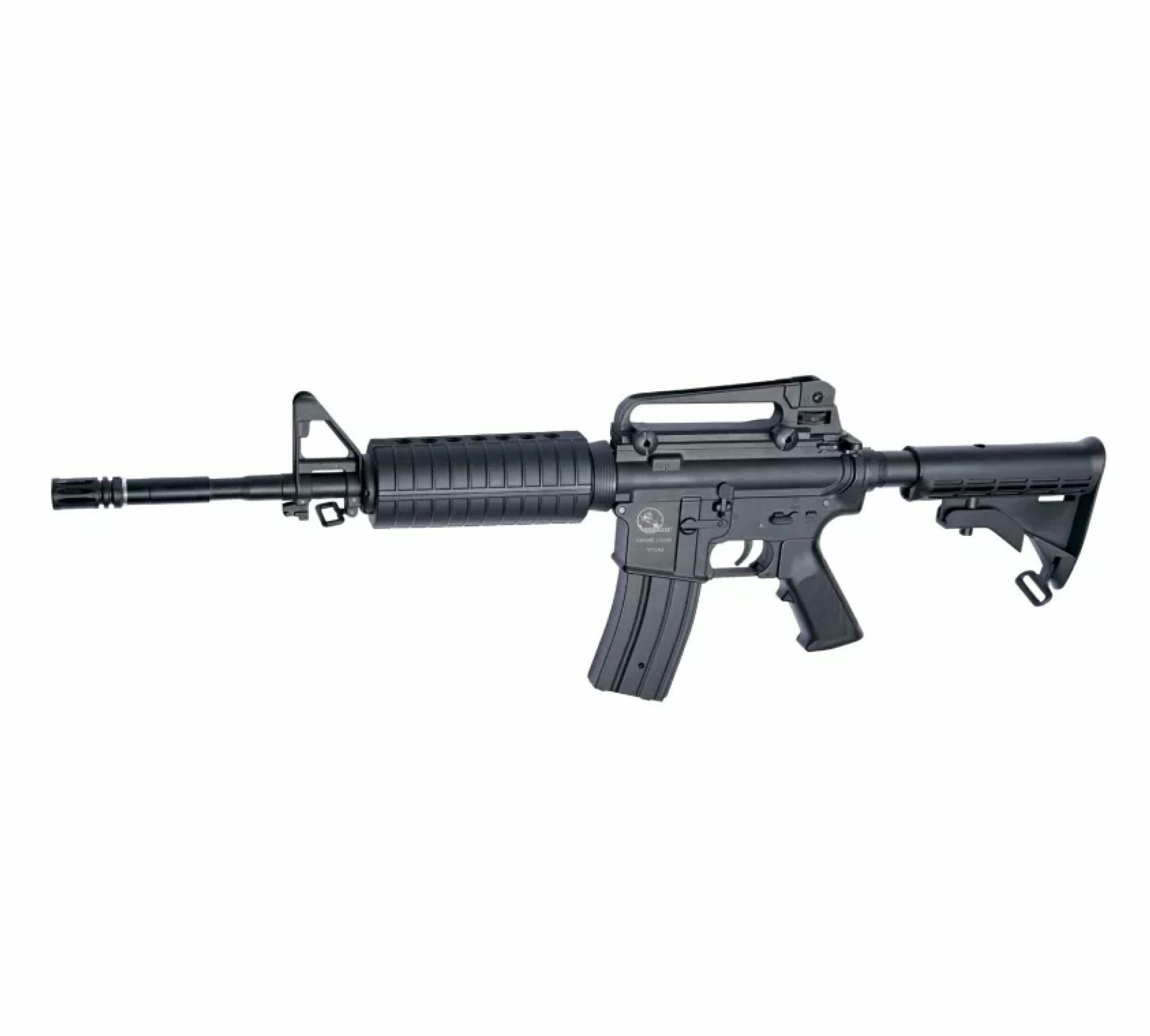 Rifle airsoft ASG AEG SLV Armalite M15A4 Carbine – Réplica eléctrica con diseño táctico ideal para juegos de estrategia y entrenamiento en combate simulado