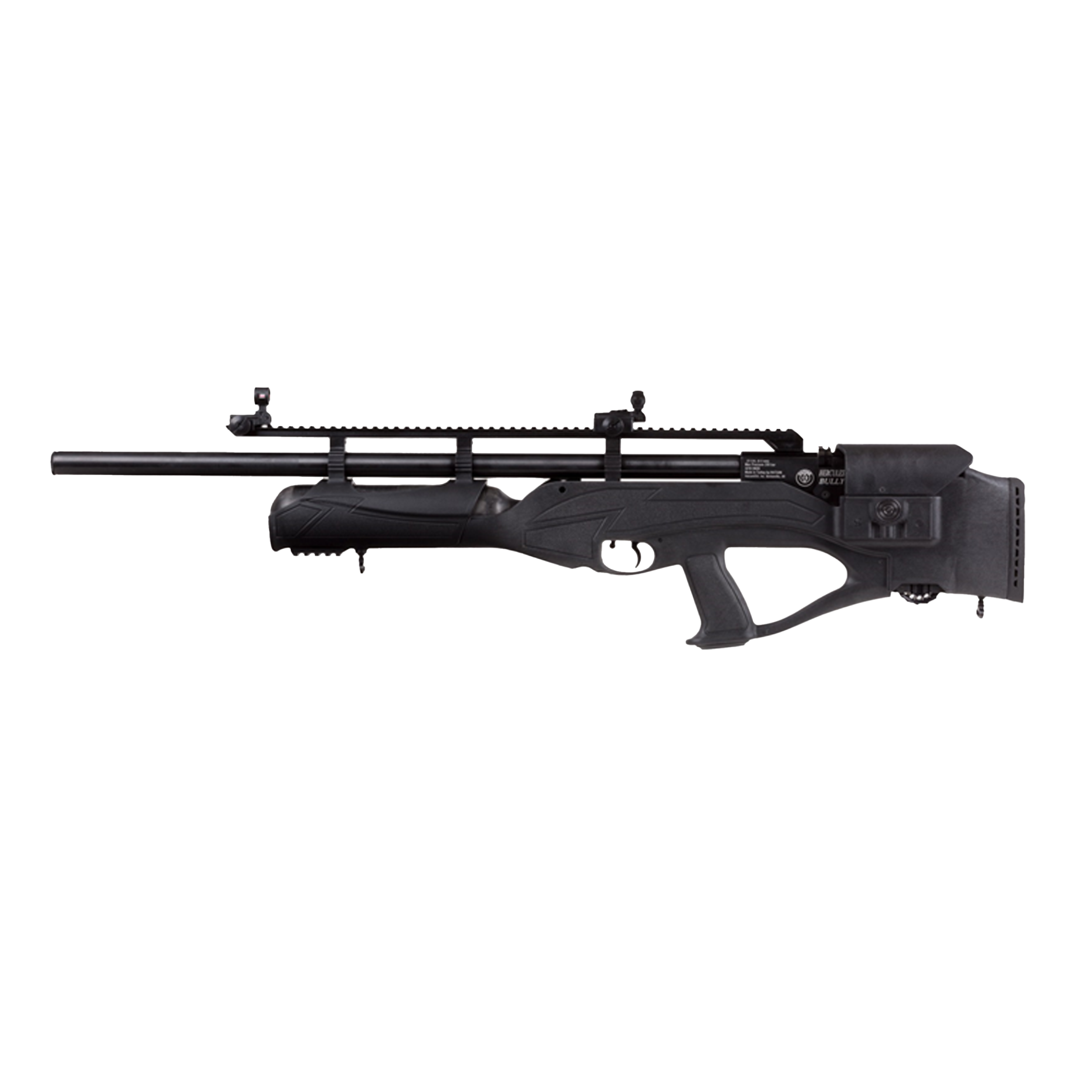 Rifle PCP Hatsan Hercules Bully – Diseño bullpup con gran capacidad de disparo y potencia para caza de alto impacto y precisión sostenida