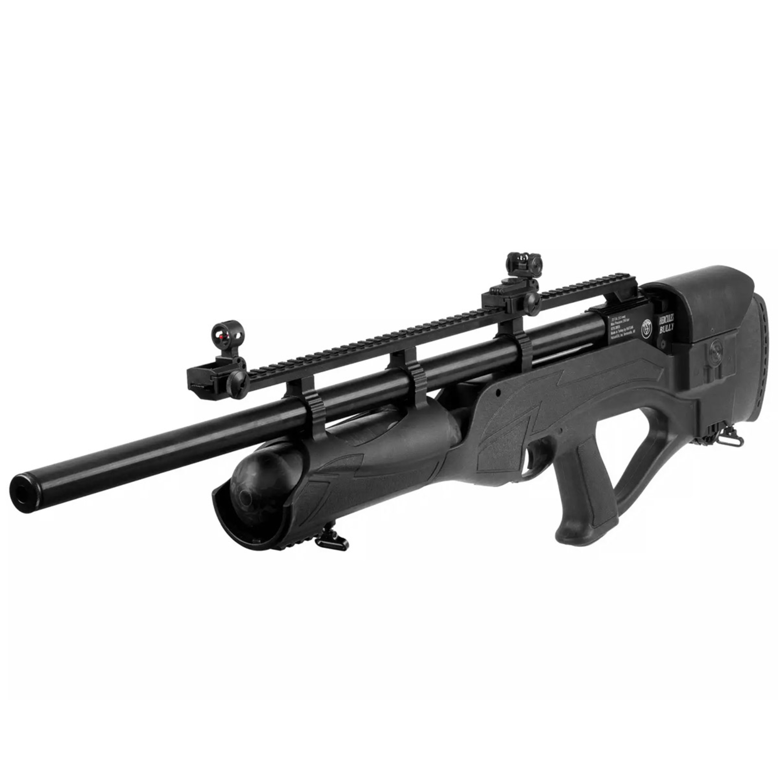 Rifle PCP Hatsan Hercules Bully – Diseño bullpup con gran capacidad de disparo y potencia para caza de alto impacto y precisión sostenida