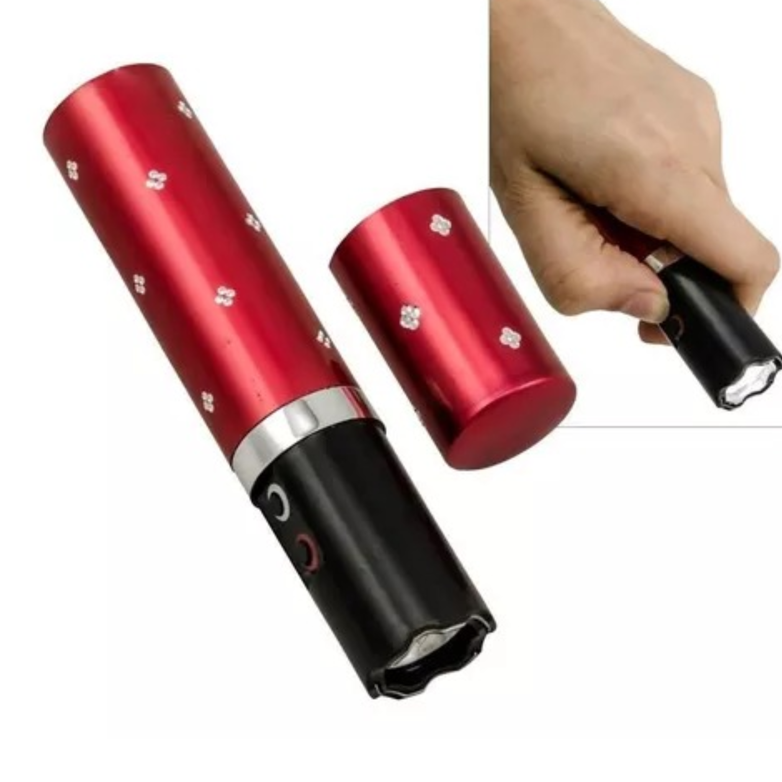 Taser en forma de labial – Dispositivo eléctrico compacto y discreto para defensa personal, ideal para protección femenina